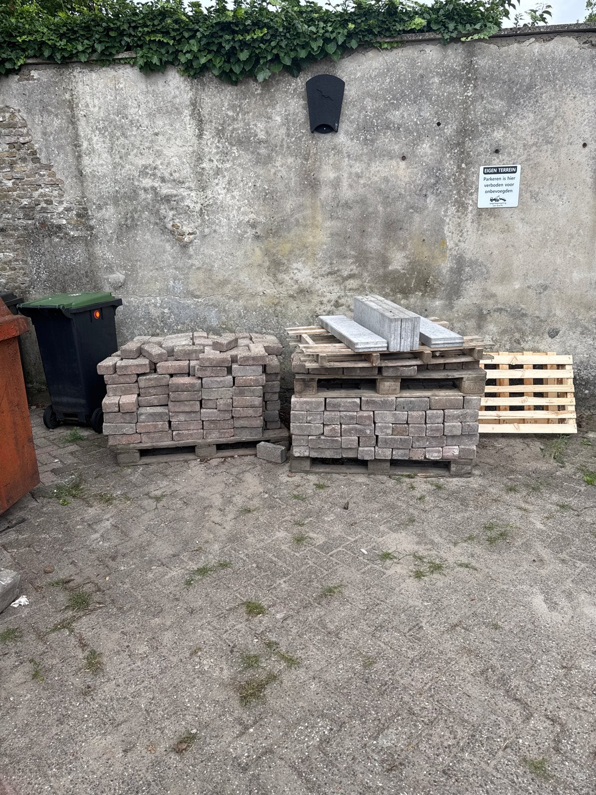 Gebruikte klinkers op pallets gratis, Ophalen, Gebruikt, Bakstenen