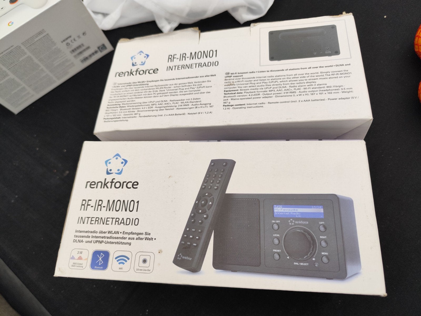 Renkforce RF-IR-MONO1 Internetradio - Nieuw in doos (2 stuks, Audio, Tv en Foto, Radio's, Ophalen of Verzenden, Nieuw
