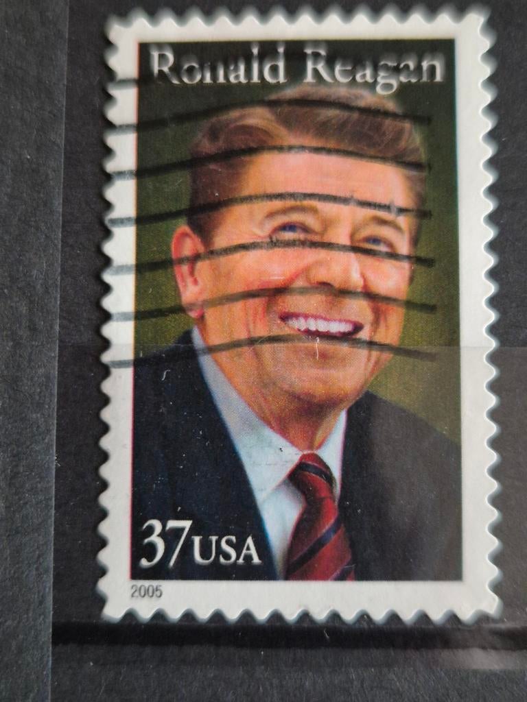Ronald Reagan Postzegel - 37 USA 2005 Gestempeld, Ophalen of Verzenden