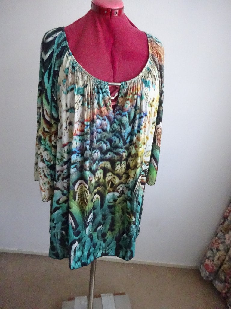 Paprika tuniek-blouse mt 2= 44/46, Overige kleuren, Maat 42/44 (L), Ophalen of Verzenden, Zo goed als nieuw