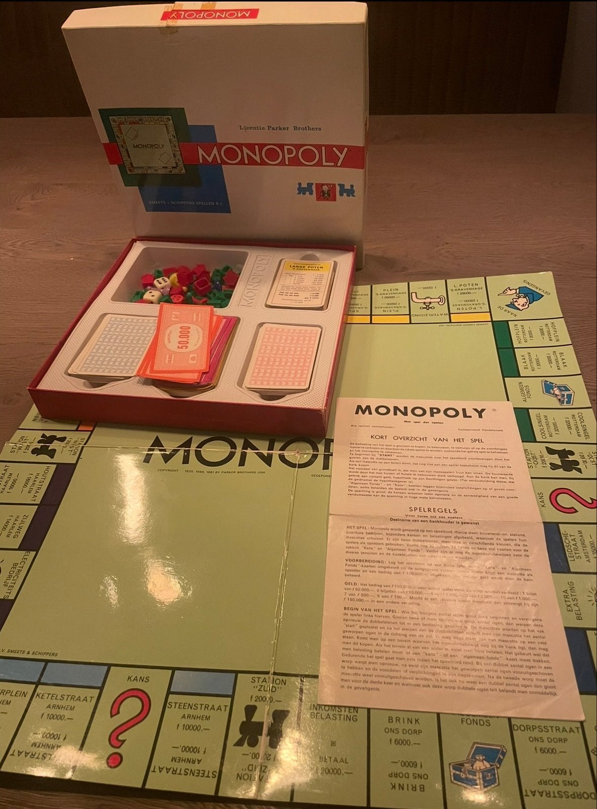Monopoly Bordspel - Vintage Editie, Drie of vier spelers, Ophalen of Verzenden, Zo goed als nieuw