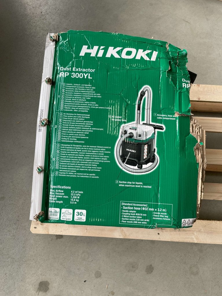 HiKOKI RP300YM Nat/Droogstofzuiger - 1200W - M-klasse - 30L, Niet ingevuld, Overige merken, Overige typen, Niet ingevuld