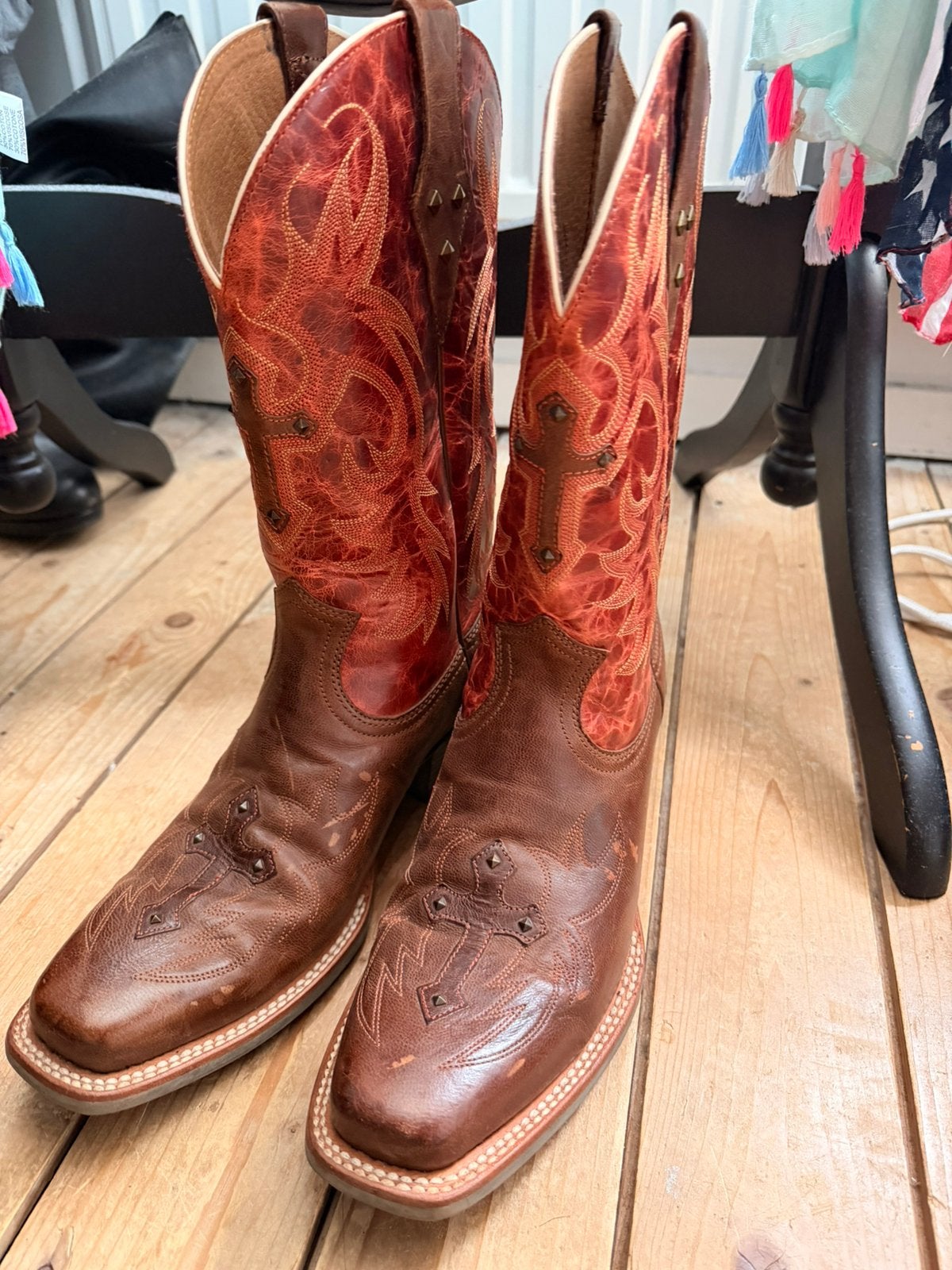 Ariat western boots, Ophalen of Verzenden, Zo goed als nieuw, Bruin, Hoge laarzen