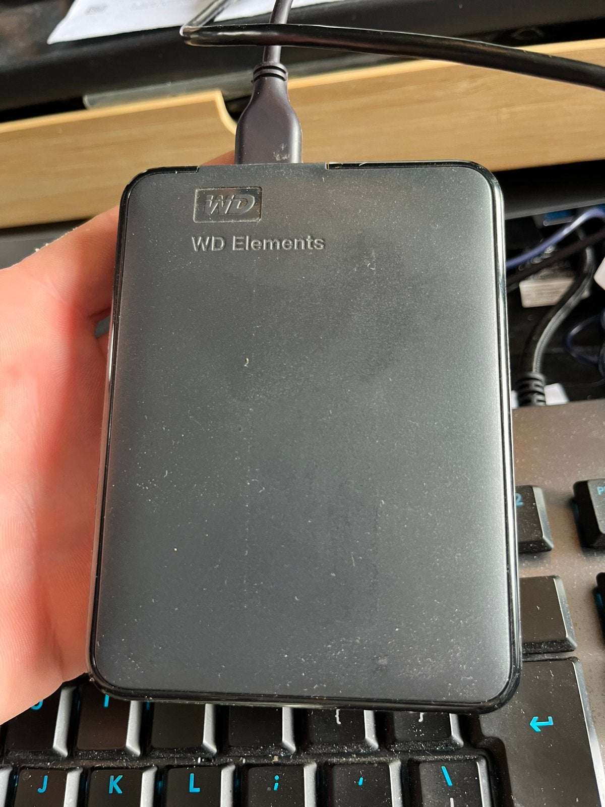 Externe WD 2tb hardeschijf, Computers en Software, Harde schijven, Zo goed als nieuw, Desktop, Extern, HDD, USB, Ophalen