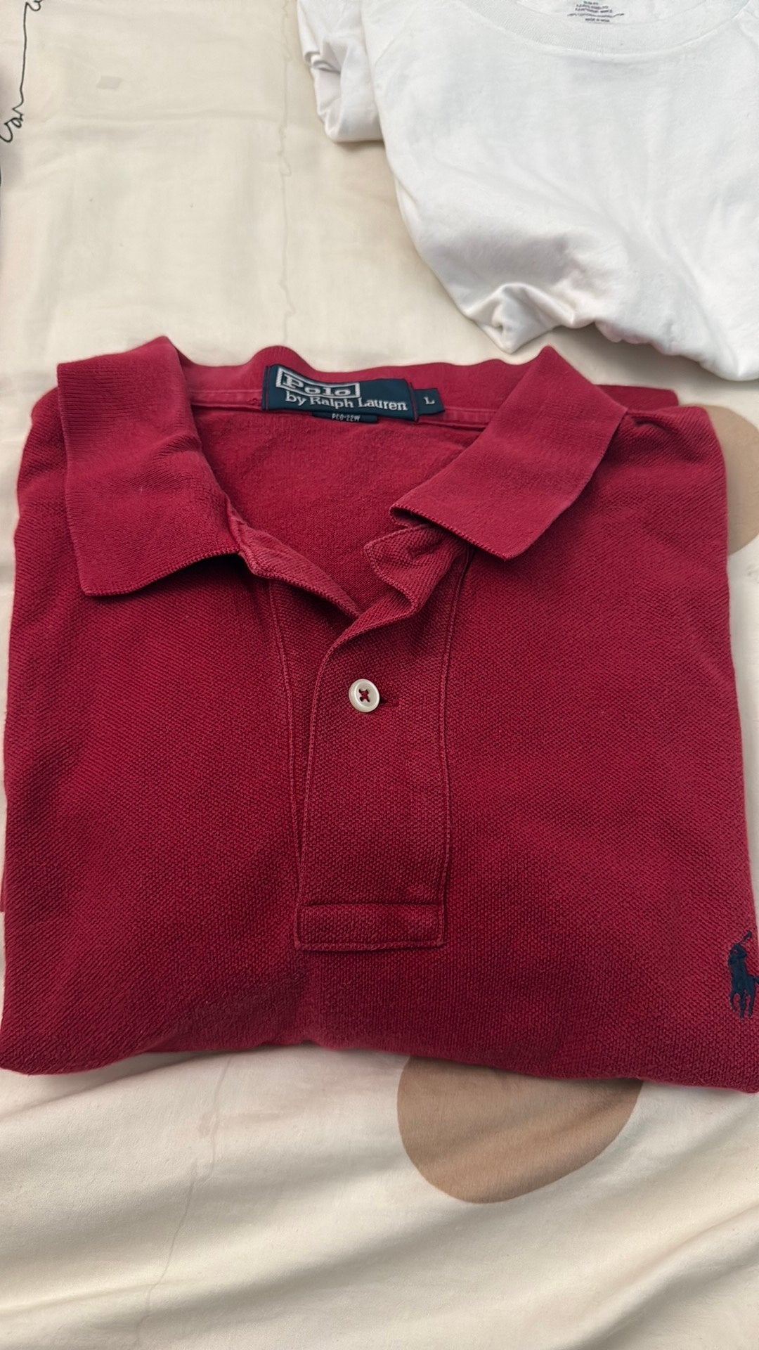 Polo ralph lauren maat L!, Kleding | Heren, Polo's, Verzenden, Zo goed als nieuw, Rood