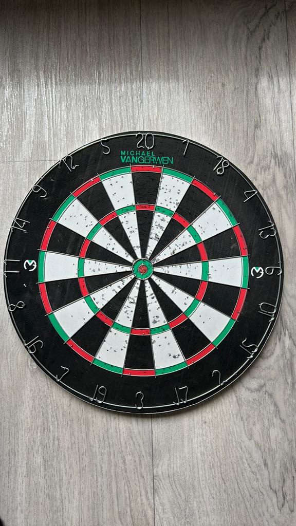 Mooi dartbord met pijltjes!!, Ophalen, Zo goed als nieuw, Dartbord