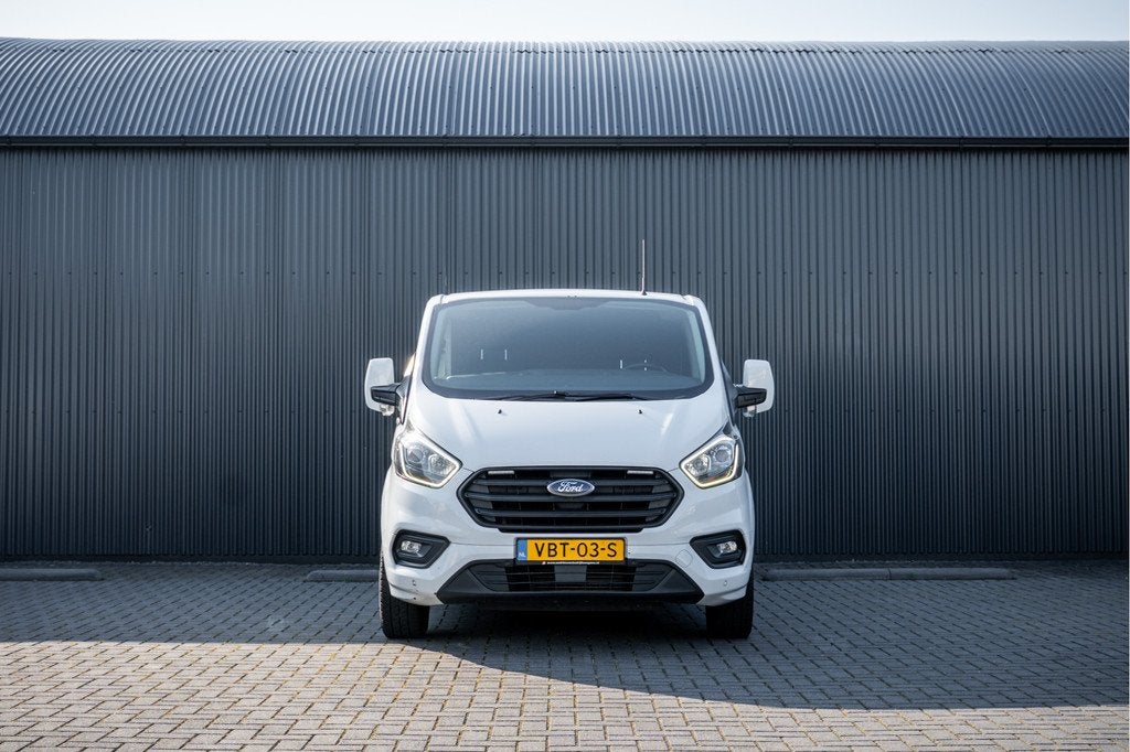 Ford Transit Custom 2.0 EcoBlue L2H1 | 130 PK | LED | Cruise, Auto's, Voorwielaandrijving, Gebruikt, 4 cilinders, Wit