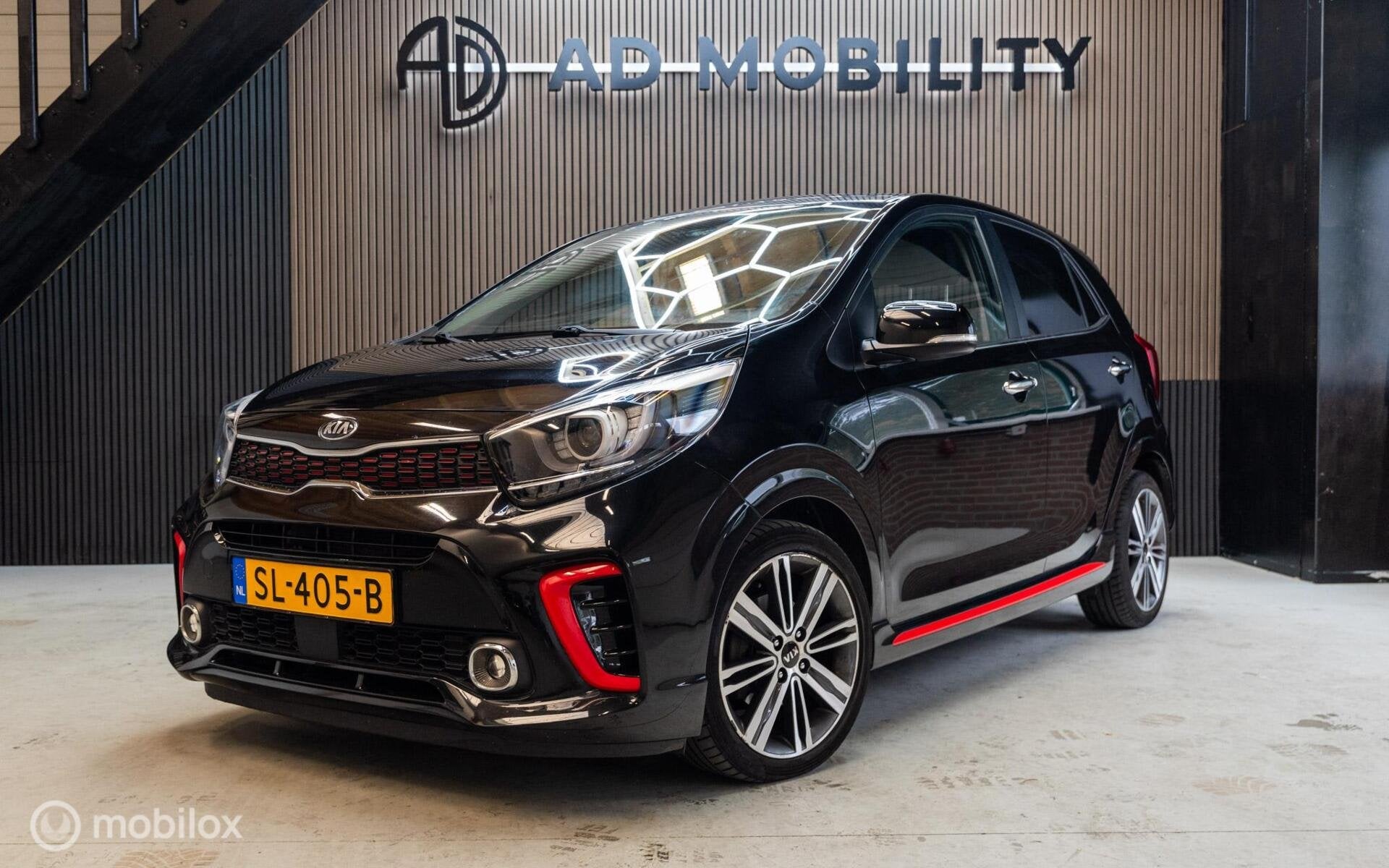 Kia Picanto 1.0 T-GDI GT-Line StoelStuur verw Keyless Camera, Auto's, Voorwielaandrijving, Gebruikt, Zwart, Origineel Nederlands