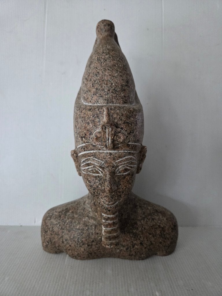 stenen beeld van de God Osiris - Egypte, Buste, Ophalen of Verzenden, 20 - 50 cm, Steen of Keramiek