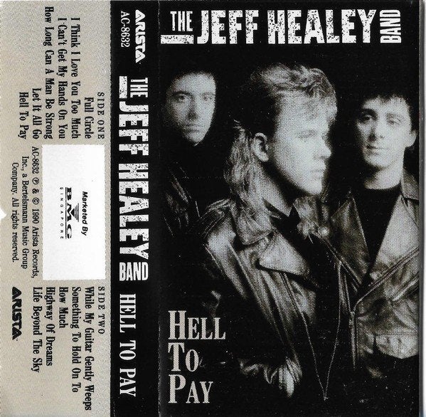 The Jeff Healey Band muziek cassette Hell to Pay TOPPER, Gebruikt, Ducoso, 1 bandje, Ophalen of Verzenden