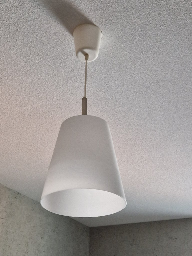 hanglamp wit, Ophalen, E27 (groot), Modern, Glas