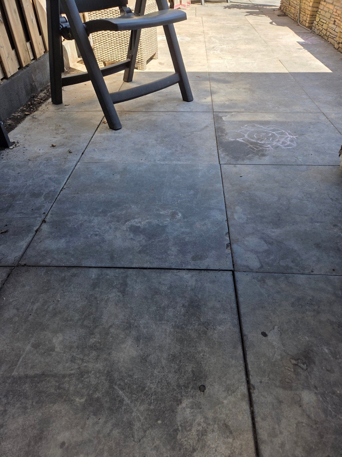 Natuurstenen terrastegels 60x60, Ophalen, Keramiek, Nieuw, Minder dan 5 m²