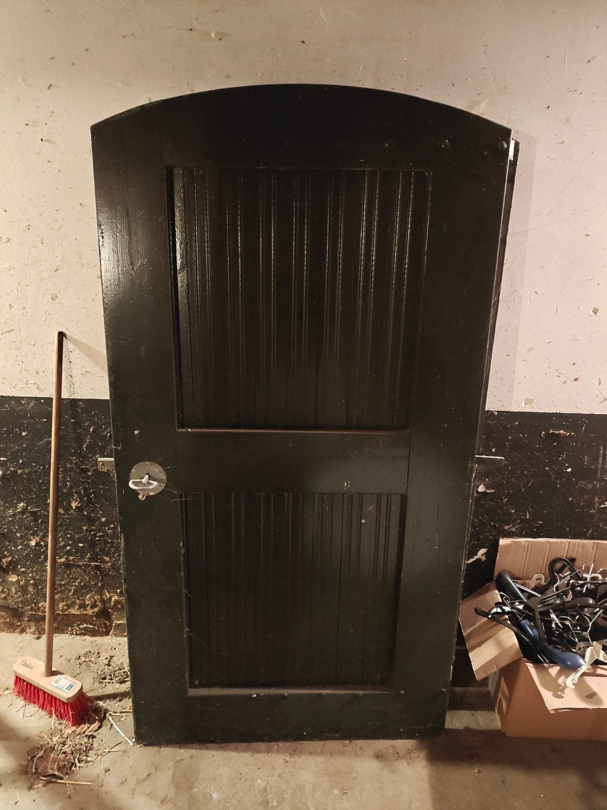 staldeuren - Donkergroen, Ophalen, Gebruikt, 80 tot 100 cm, Binnendeur