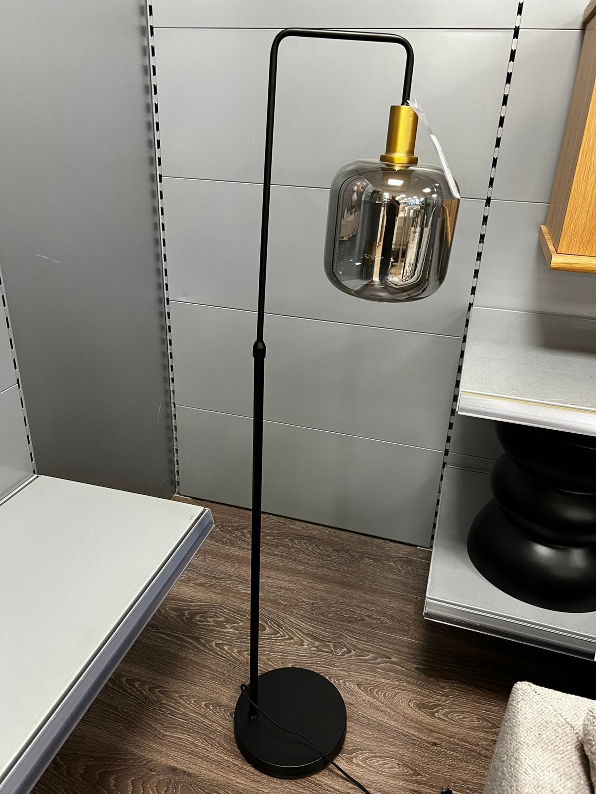 Vloerlamp Toulouse, Ophalen, Nieuw, E27 (groot), Glas