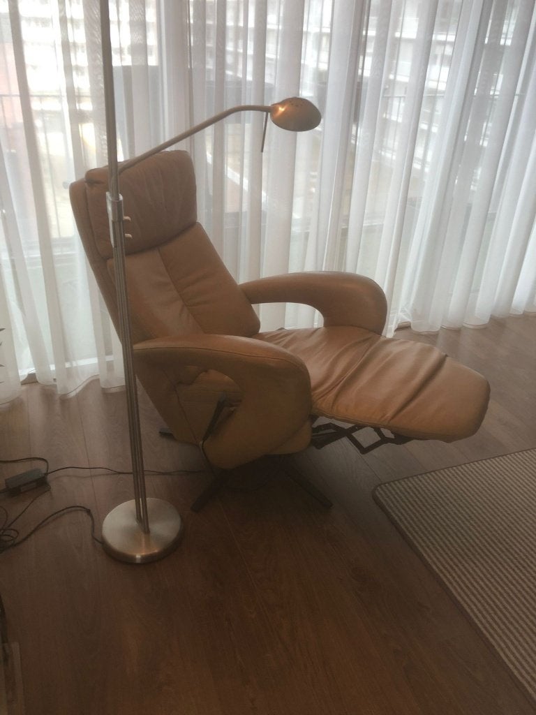 Hukla sta-op luie stoel (Orea), Huis en Inrichting, Fauteuils, Ophalen, 75 tot 100 cm, Zo goed als nieuw, Modern