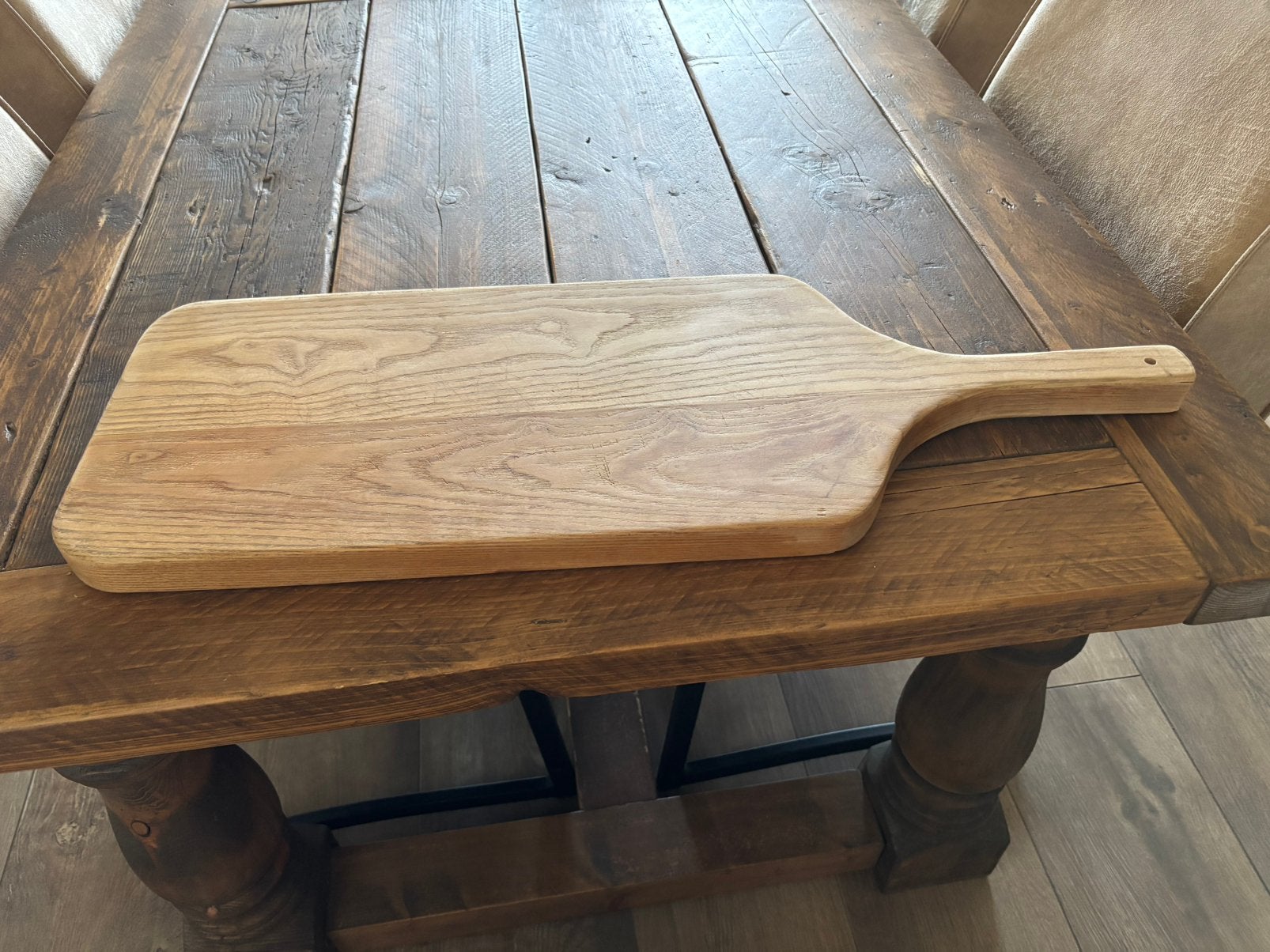 Grote oude dikke eiken broodplank hapjesplank tapasplank, Snij-/serveerplank, Ophalen, Gebruikt, Hout