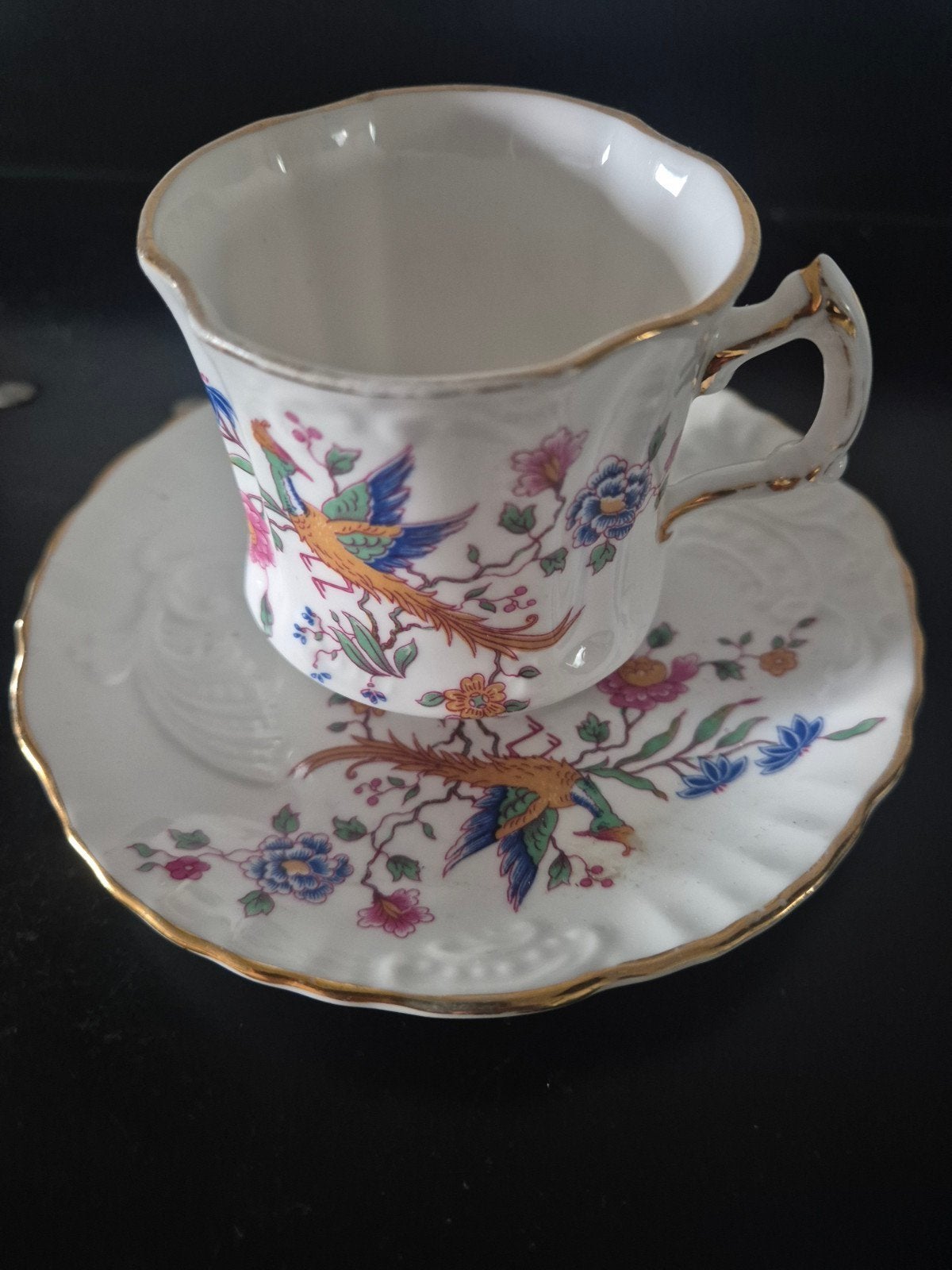 Hammersley fine bone china porselein, Ophalen of Verzenden, Gebruikt, Porselein, Kop en/of schotel