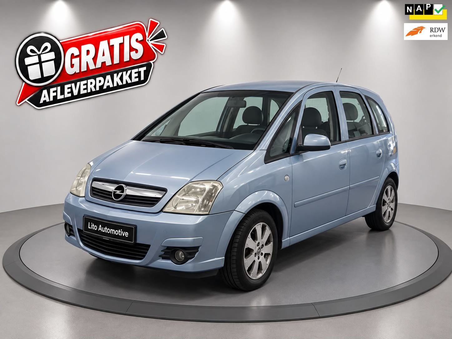 Opel Meriva 1.4-16V Cosmo|ZUINIG|, Auto's, Voorwielaandrijving, Gebruikt, 4 cilinders, Blauw