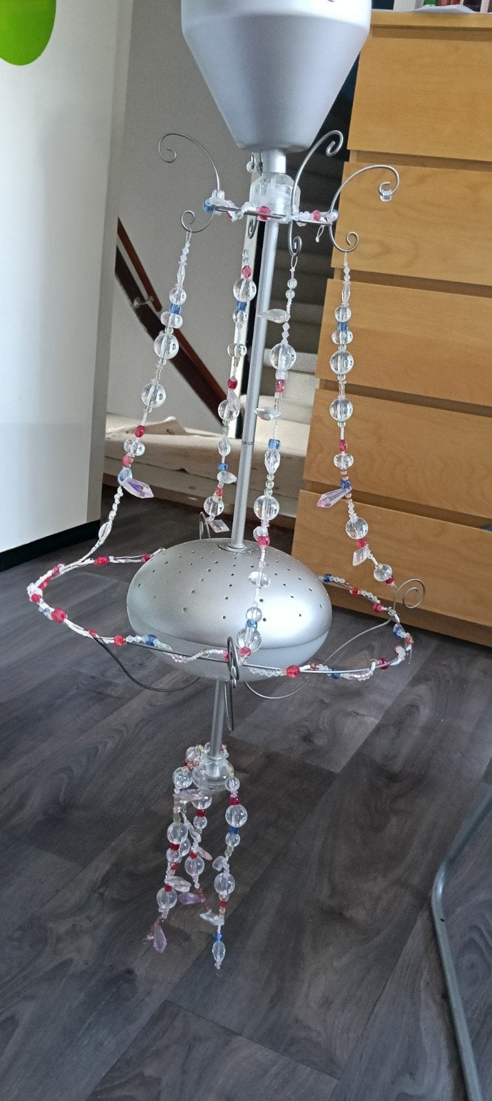 leuke hanglamp voor meiden 2 stuks, Ophalen, Gebruikt, Kunststof, G9