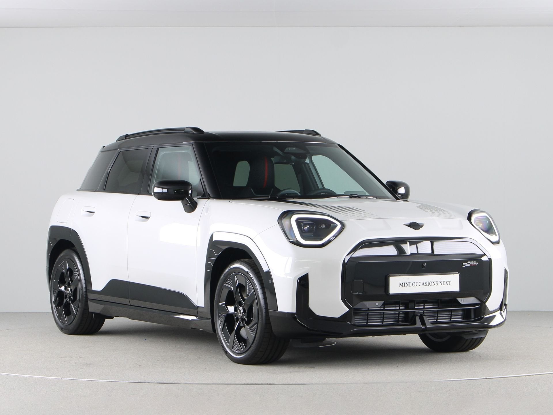 MINI Aceman SE John Cooper Works Pakket XL Accu conditie 100, Auto's, Dealer onderhouden, Isofix, Met garantie (alle), Wit