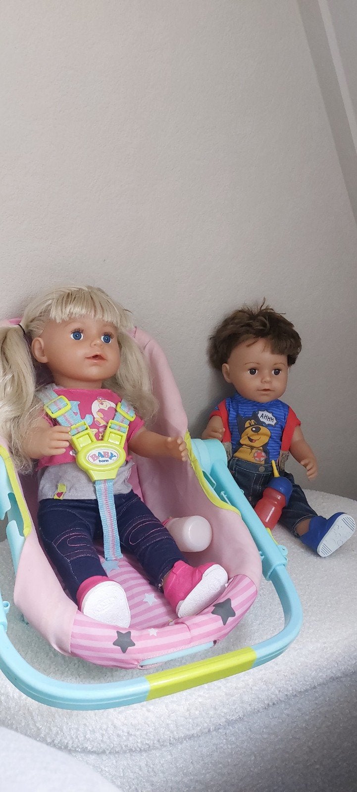 Baby born poppen en maxicosi + verzorgingstas, Ophalen, Babypop
