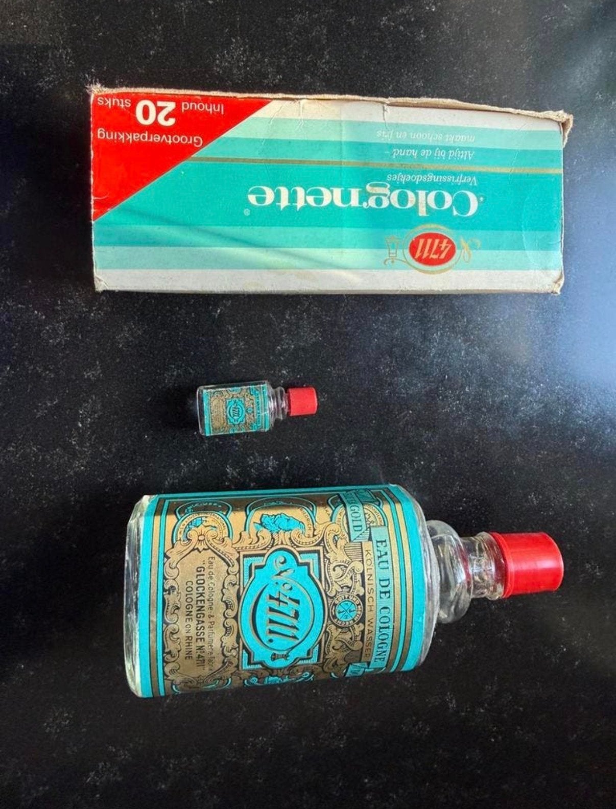 4711 Eau de Cologne flesje en Colognette doekjes, Ophalen, Gebruikt