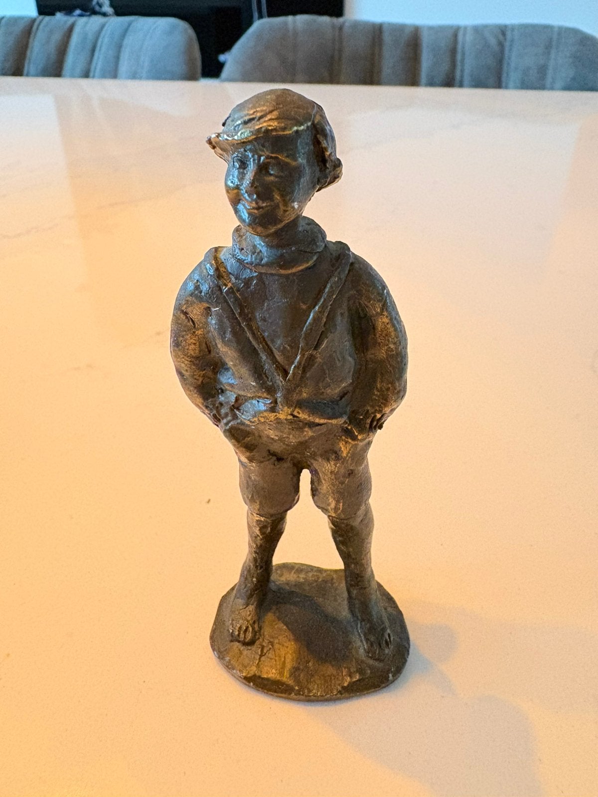 Bronzen beeldje Corry Ammerlaan - “Binkie”, Ophalen of Verzenden, Brons