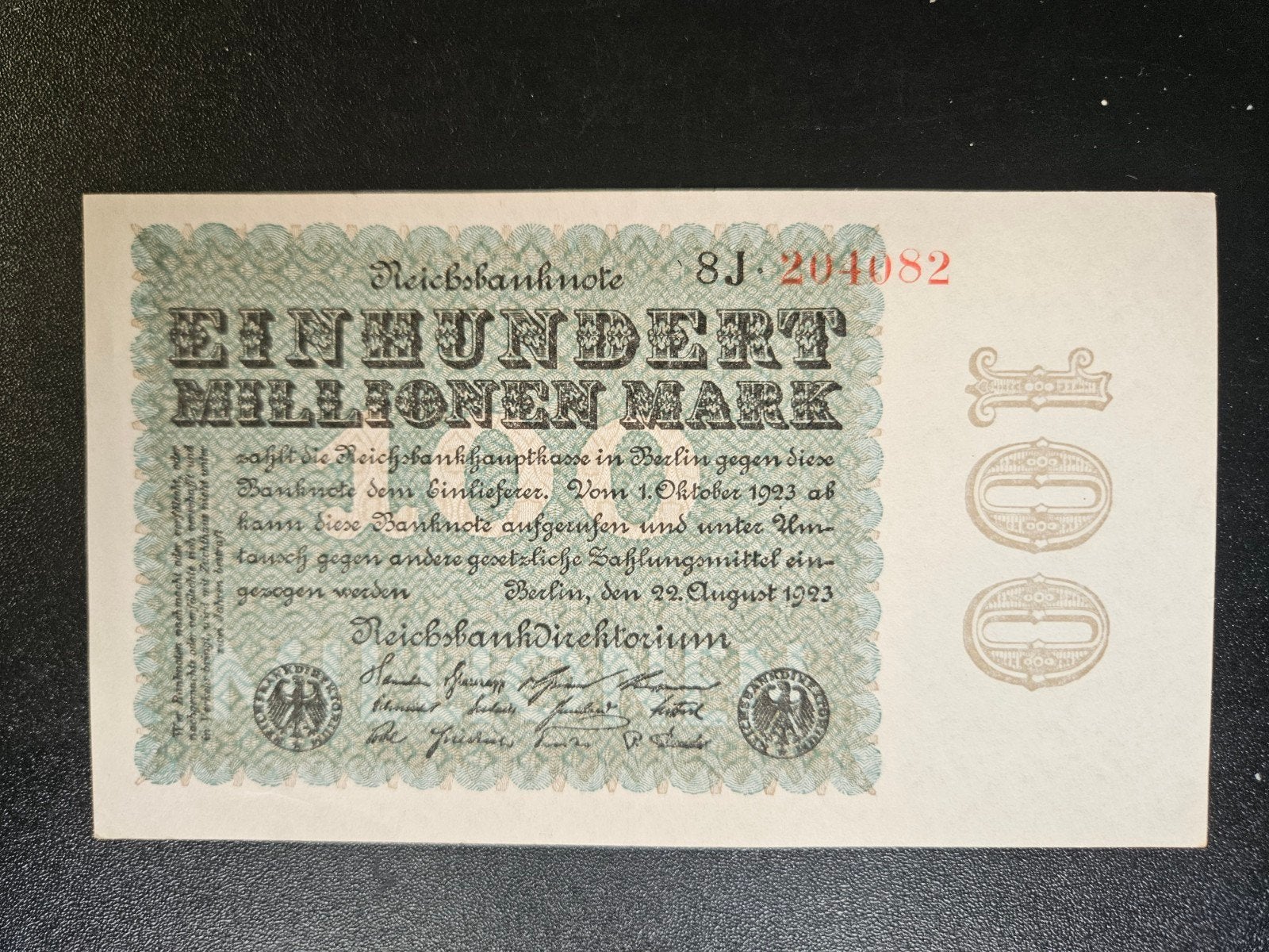 Duitsland pick 107c(5) 1923 UNC-, Ophalen of Verzenden, Duitsland, Los biljet