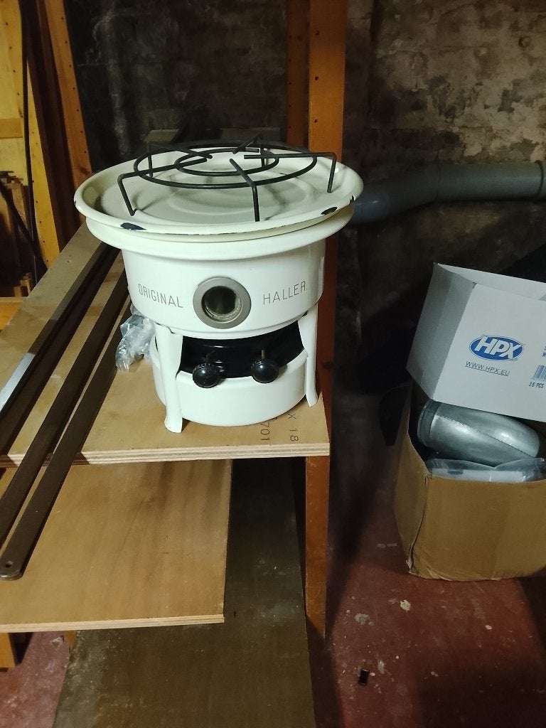 Vintage Original Haller Petroleum Kooktoestel, Ophalen, Gebruikt