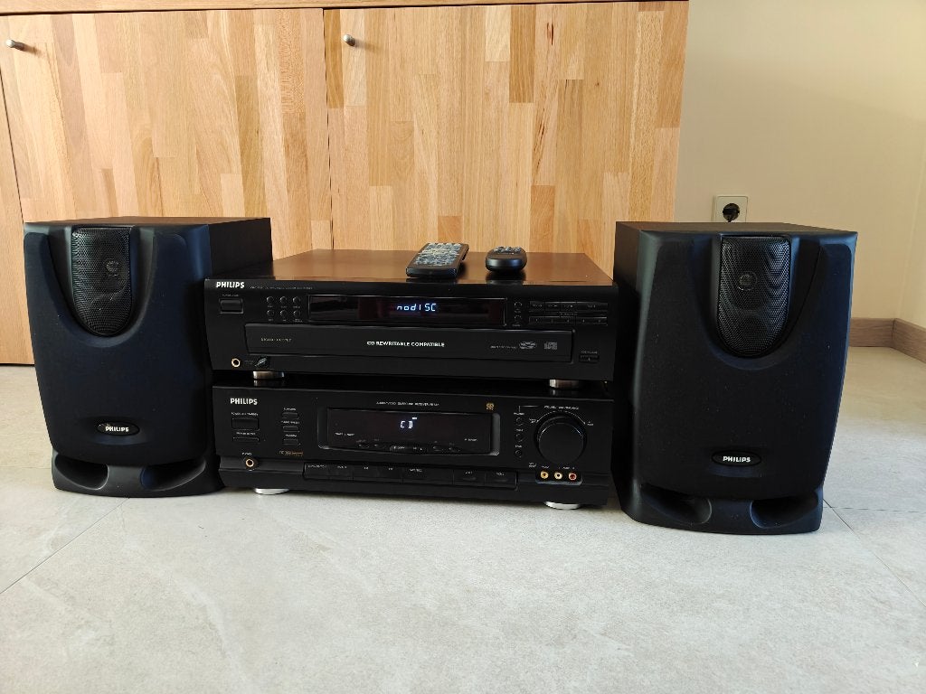 Complete Philips HiFi set Receiver, speakers en CD-wisselaar, Ophalen, Philips, Gebruikt, Tuner of Radio