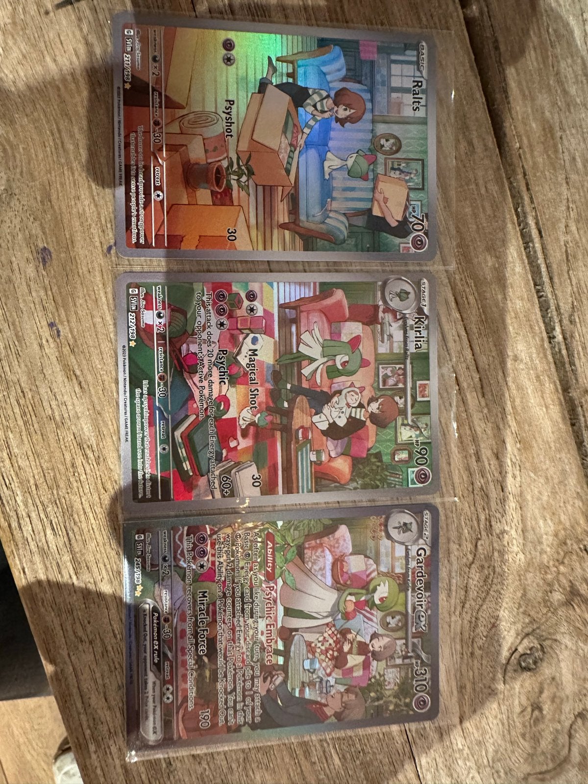 Pokémon Ralts Kirlia Gardevoir Full Art Kaartenset, Ophalen of Verzenden, Zo goed als nieuw, Meerdere kaarten, Foil