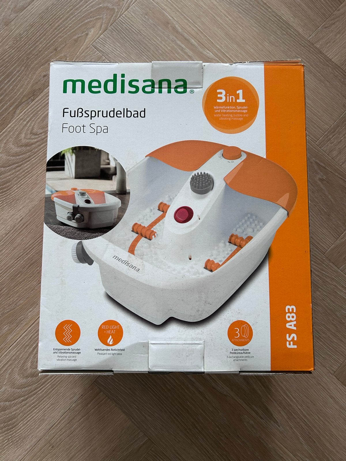 Medisana Voetenbad FS A83 - Ontspannende Voetspa met Warmte, Witgoed en Apparatuur, Ophalen, Nieuw, Hand- en Voetverzorging