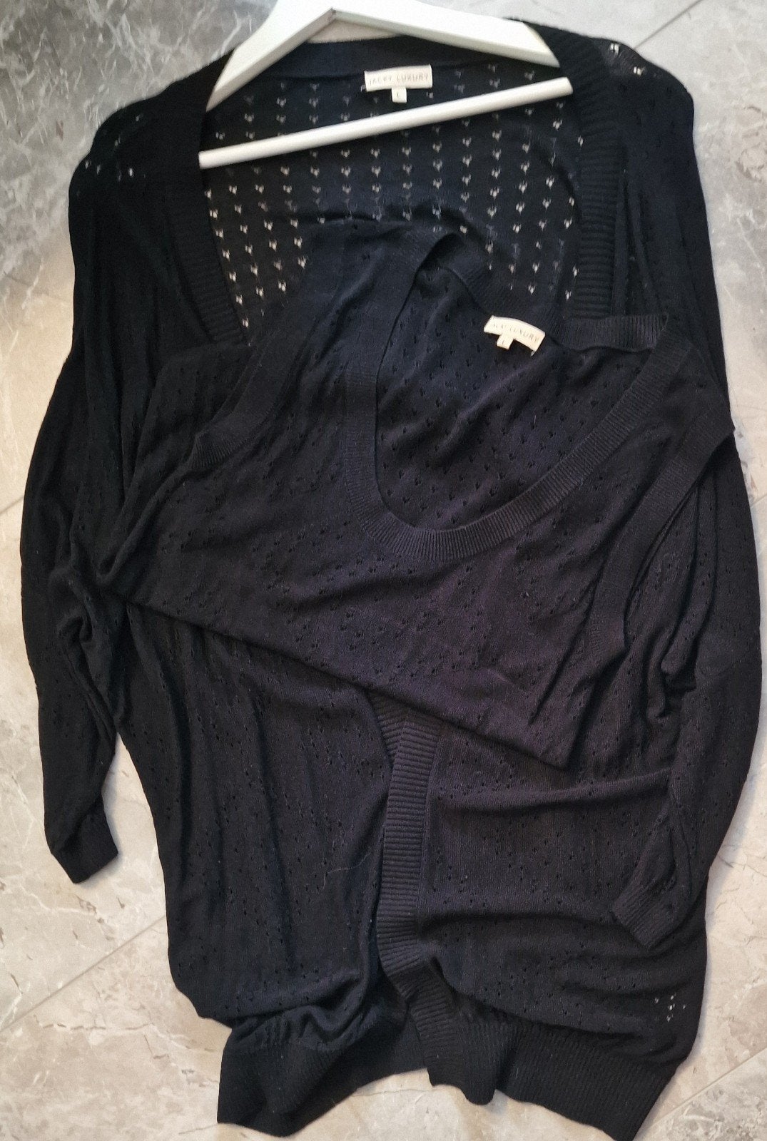 Jacky Luxury Twinset Zwart Maat L - Nieuw!, Verzenden, Zwart, Maat 42/44 (L), Nieuw