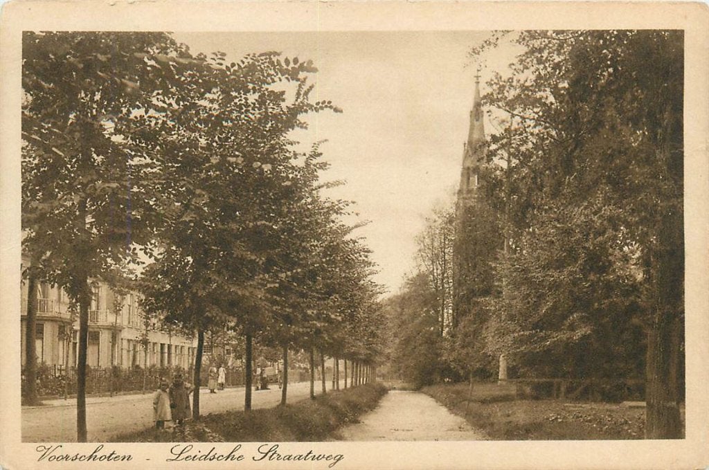 701-364-009 Voorschoten Leidsche Straatweg, Verzamelen, Verzenden, Voor 1920, Zuid-Holland