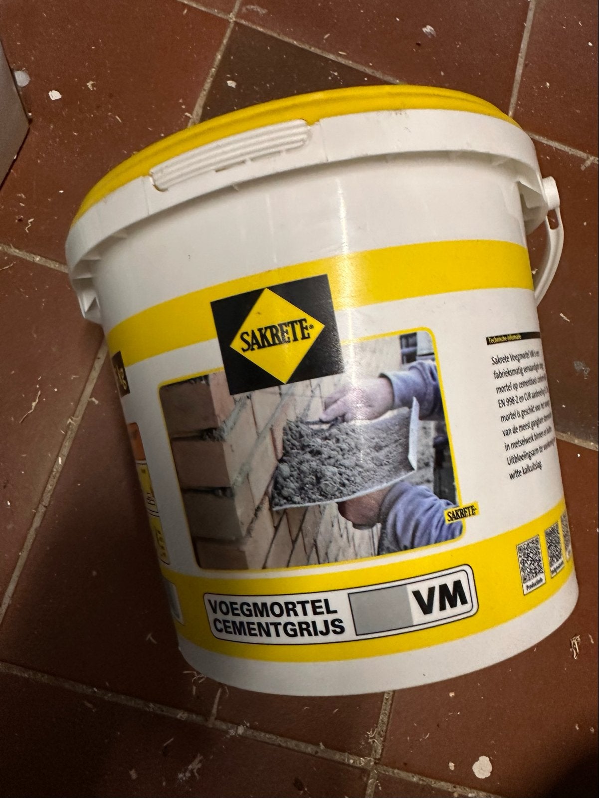 Sakrete Voegmortel Cementgrijs 5kg - Dakterras Mortel, Ophalen, Overige typen, Nieuw, Minder dan 20 cm