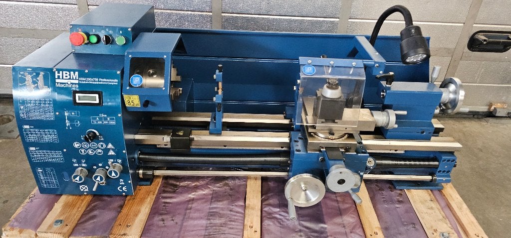 HBM 290 x 750 Professionele Variabele Metaaldraaibank - 230V, Ophalen, Zo goed als nieuw, Metaaldraaibank, 500 tot 1000 mm