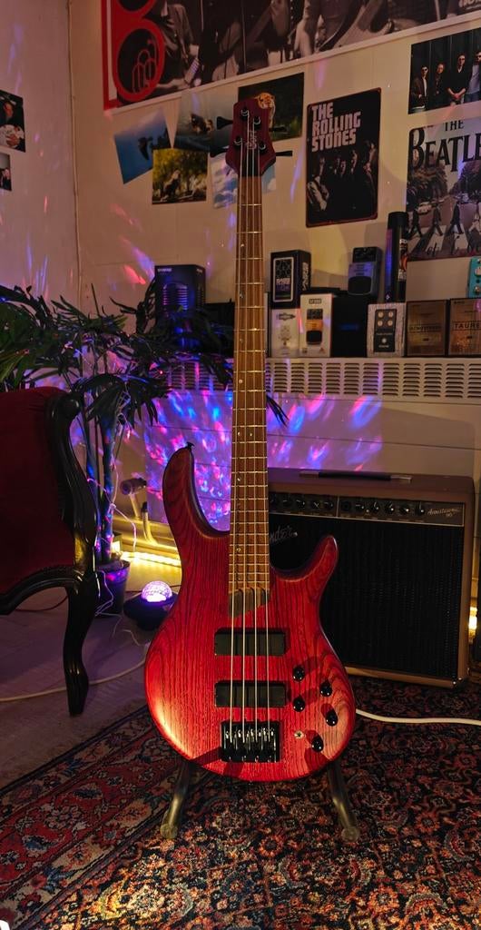 Cort B4 element open pore actieve basgitaar, Muziek en Instrumenten, Snaarinstrumenten | Gitaren | Bas, Ophalen, Zo goed als nieuw
