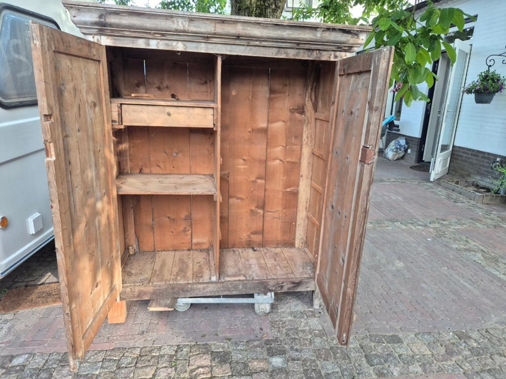 Opknapper kast, Ophalen of Verzenden, Gebruikt, Hout, Overige typen