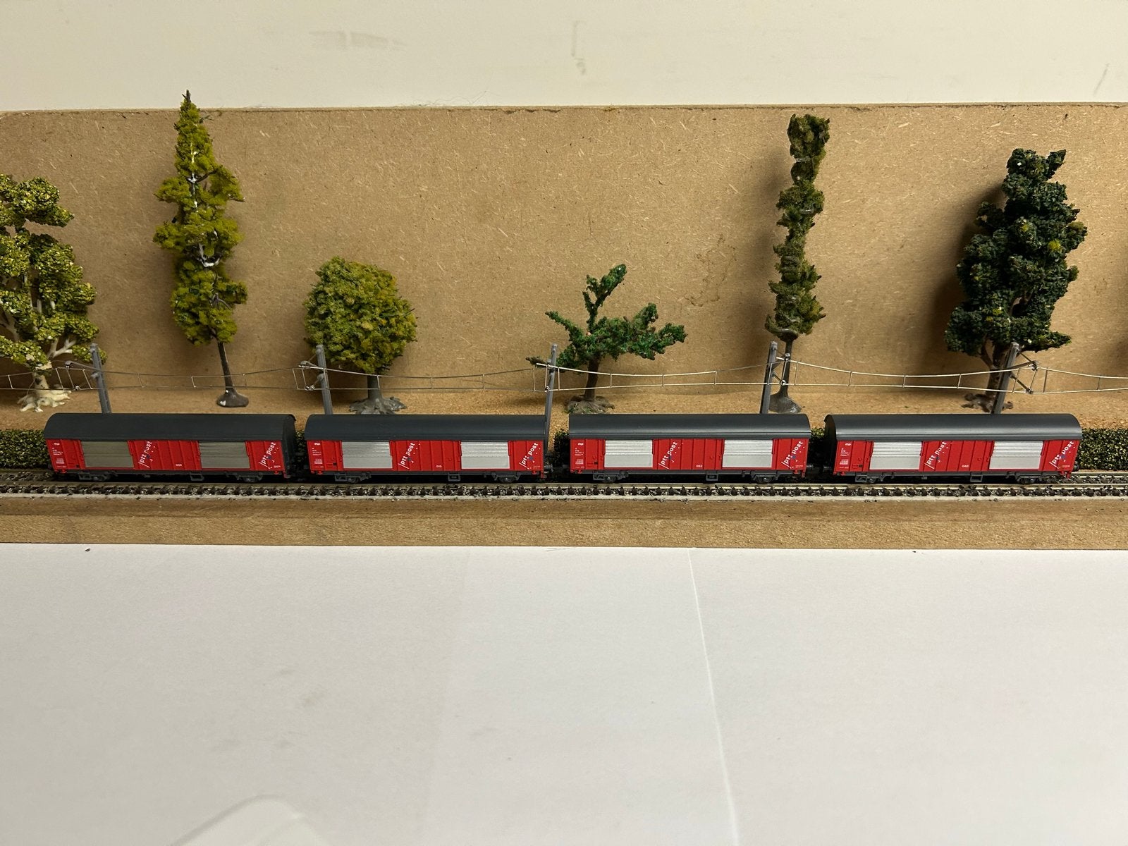 Roco 24007 PTT Post Wagons (4 stuks), Gelijkstroom, Wagon, Ophalen of Verzenden, Roco