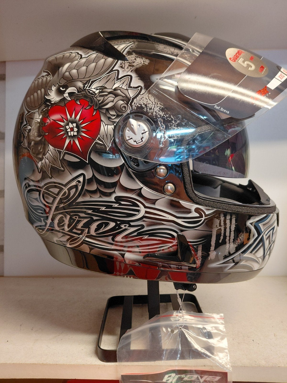 Nieuwe lazer helm met zonnevizier maat XS, Nieuw met kaartje, Kinderen, Ophalen of Verzenden, Integraalhelm