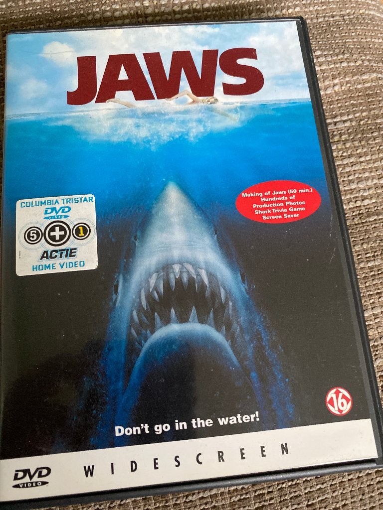 Jaws DVD - Klassieke Actiethriller van Steven Spielberg, Cd's en Dvd's, Gebruikt, Vanaf 16 jaar, Ophalen of Verzenden, Spaans