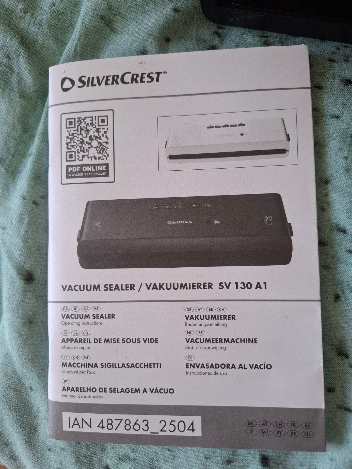 SilverCrest Vacuum Sealer SV 130 A1 met rollen, Ophalen of Verzenden, Nieuw