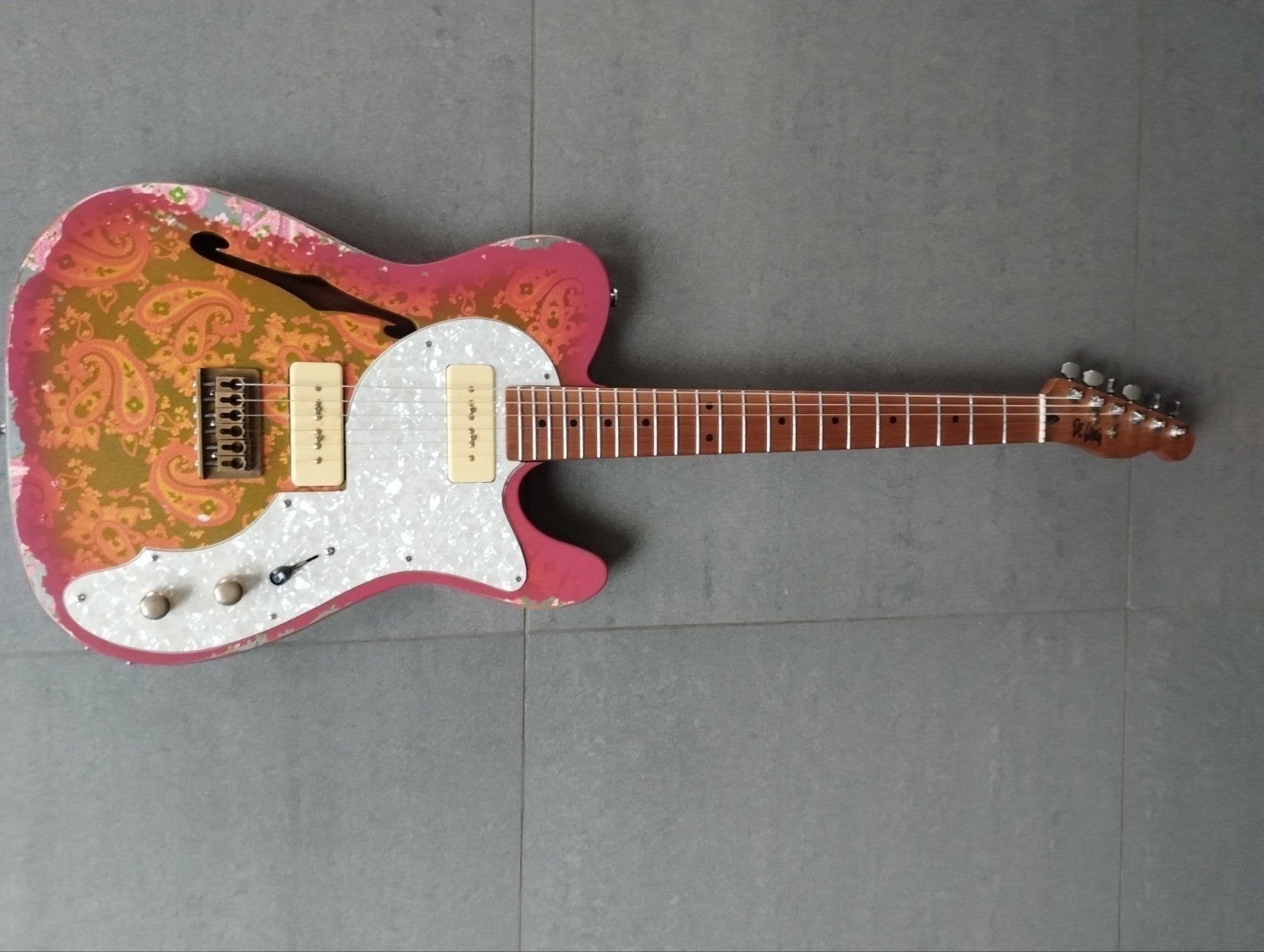 DeLong custom tele heavy relic, Ophalen of Verzenden, Zo goed als nieuw, Solid body, Overige merken