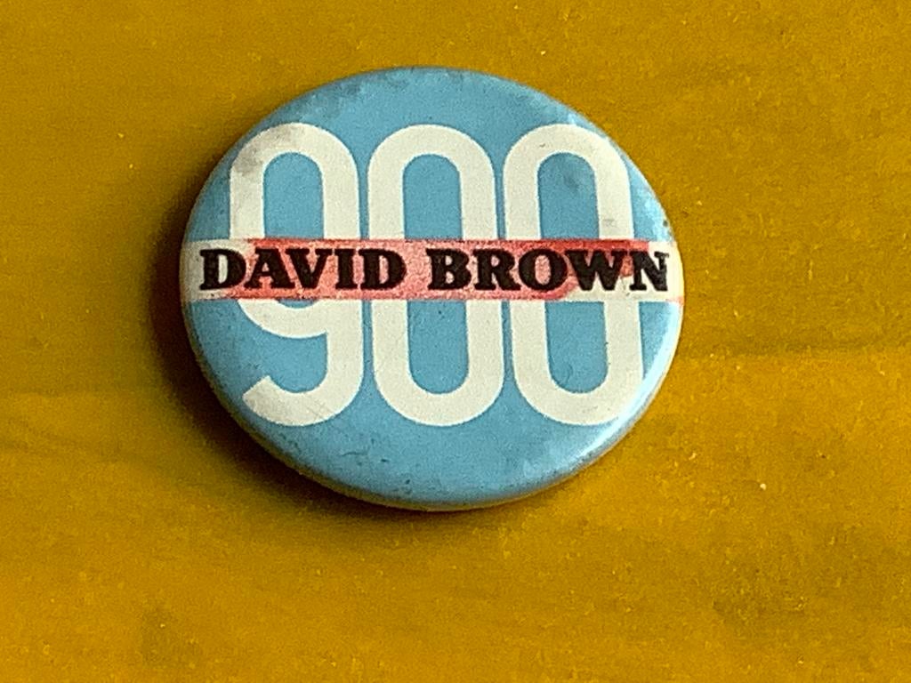 Button DB David Brown tractor tractors tractoren landbouw, Ophalen of Verzenden, Gebruikt, Merk, Button