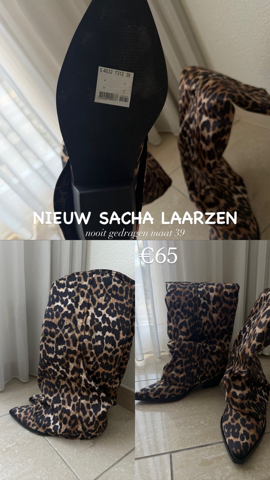 laarzen sacha, Kleding | Dames, Schoenen, Ophalen, Zo goed als nieuw, Zwart, Hoge laarzen