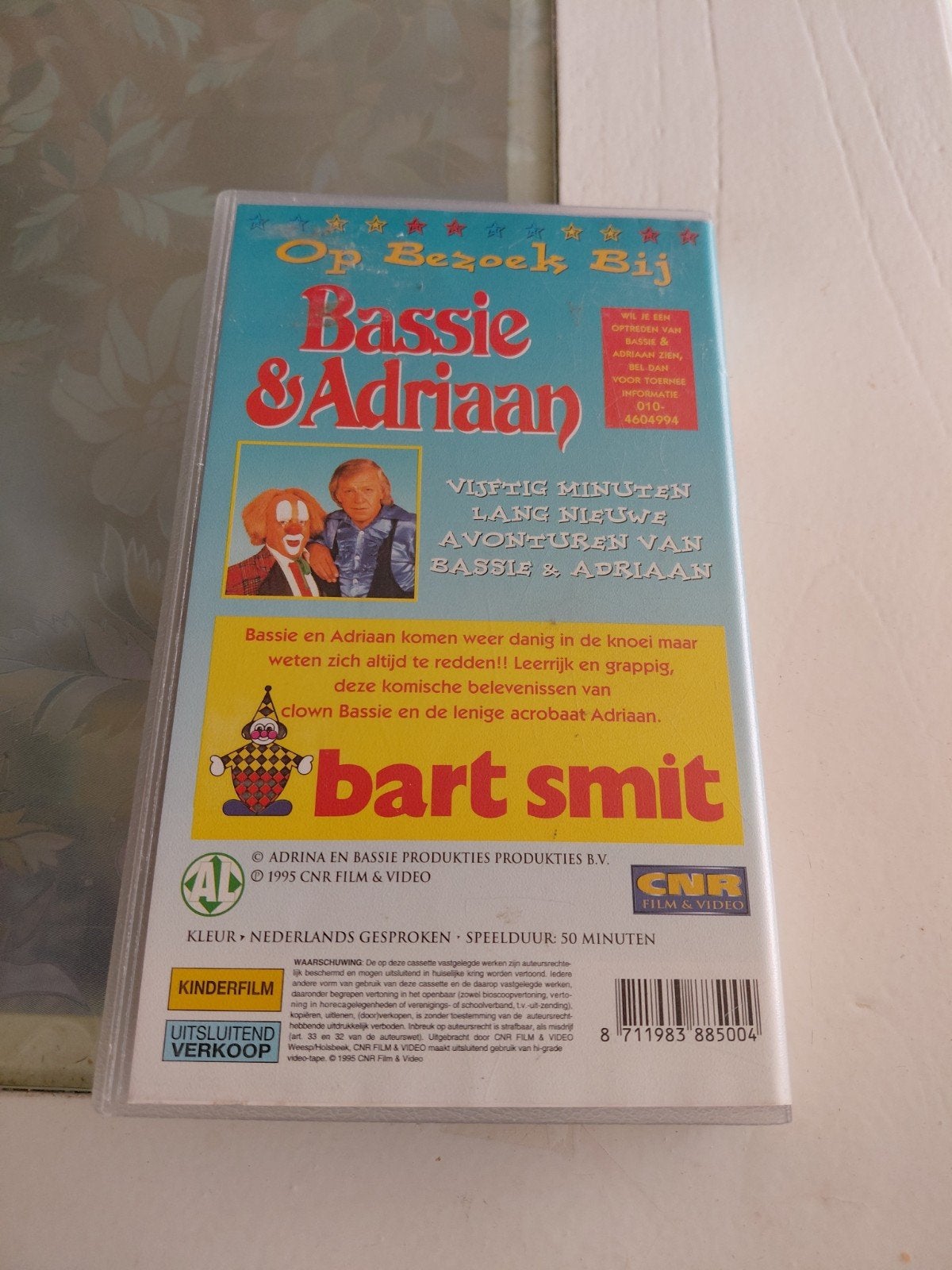 Op Bezoek bij Bassie en Adriaan CNR Videoband #2., Cd's en Dvd's, Ophalen of Verzenden, Gebruikt, Kinderprogramma of -film, VHS