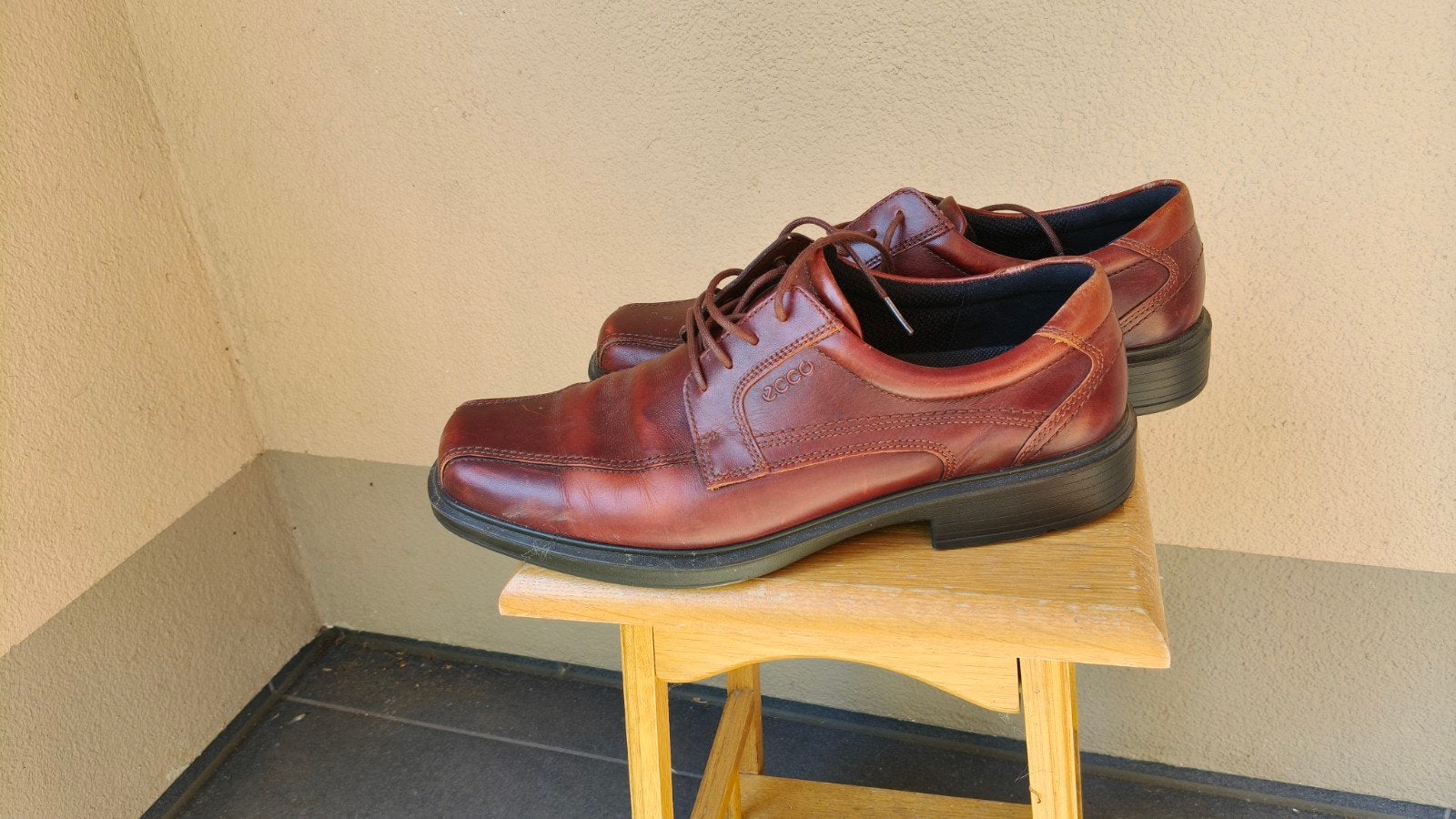 Ecco nette herenschoenen - Maat 45- Comfortabel en stijlvol, Ecco, Bruin, Ophalen of Verzenden, Gedragen