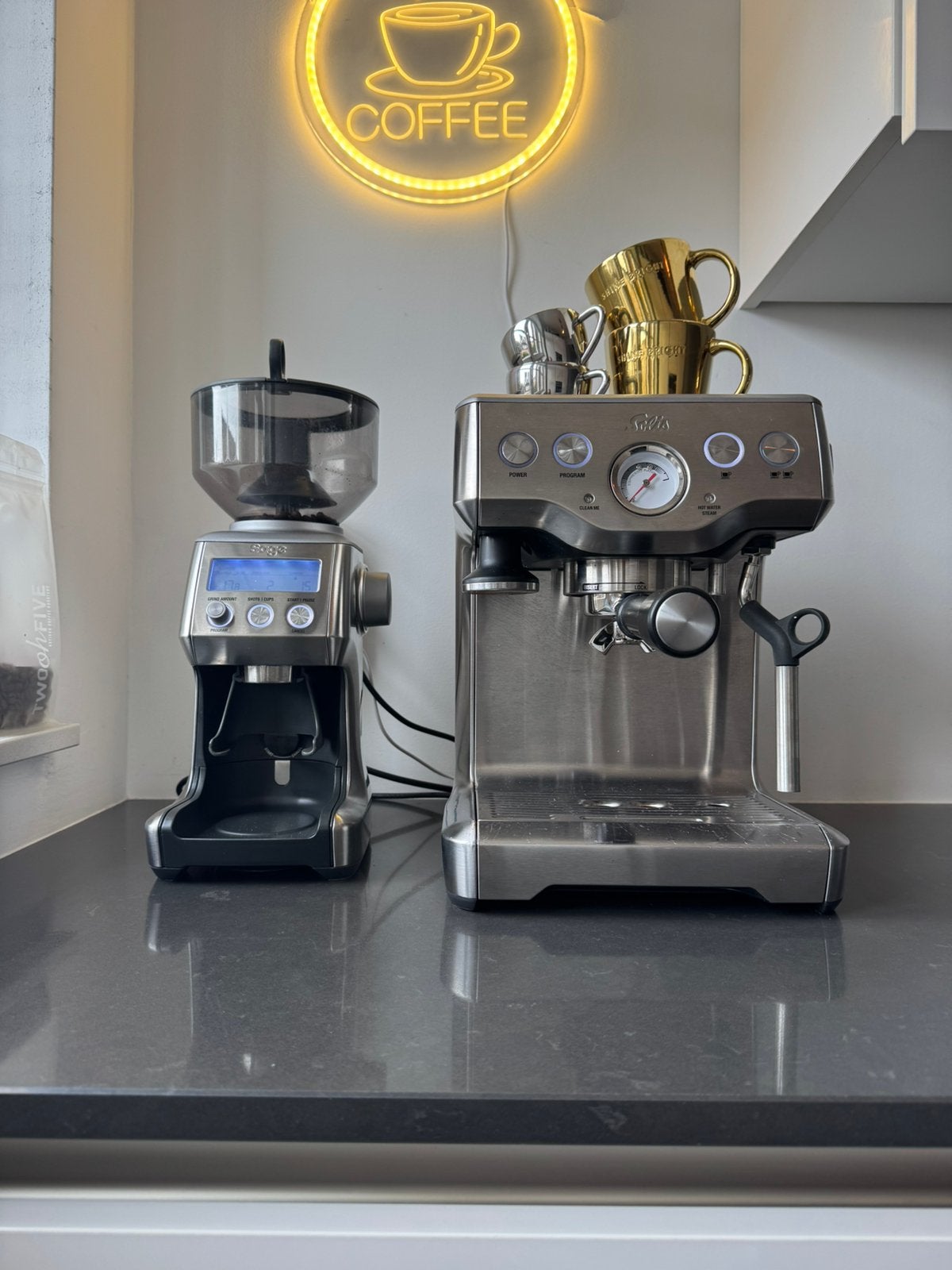 Solis Caffespresso Pro 117 + Sage Smart Grinder Pro, set