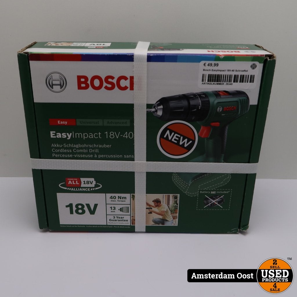 Bosch EasyImpact 18V-40 Body | Nieuw in Doos, Bosch, Gebruikt, Support@bosch.com, Robert Bosch GmbH
Robert-Bosch-Platz 1
70839 Gerlingen-SchillerhÃ¶he
Germany