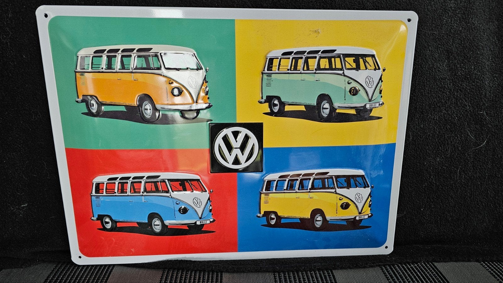 Vintage Volkswagen Bus Emaille Bord - 40x30 cm, Ophalen, Auto's
